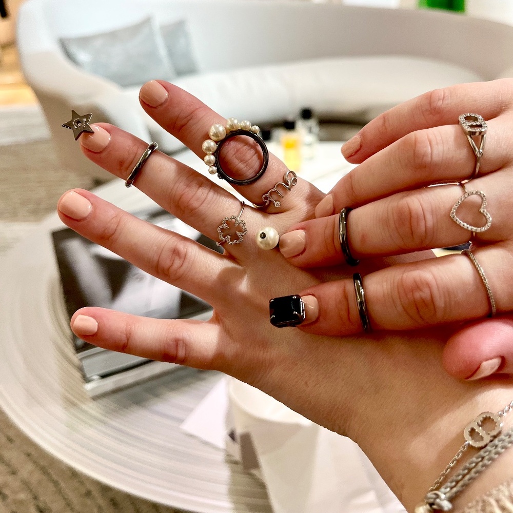 Dior Legacy Knuckle Ring Set - Gunmetal - Like New - Picture 2 of 8